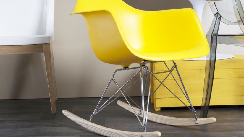 Fauteuil design jaune
