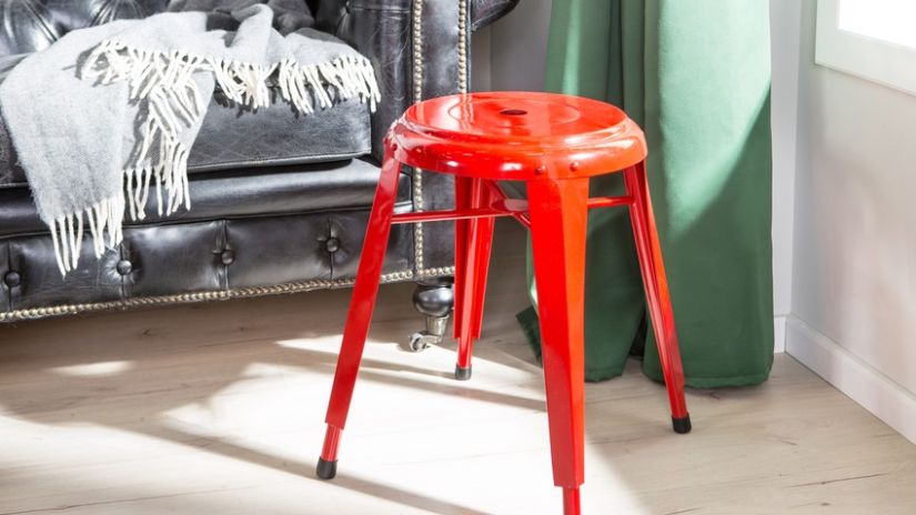 tabouret vintage en métal