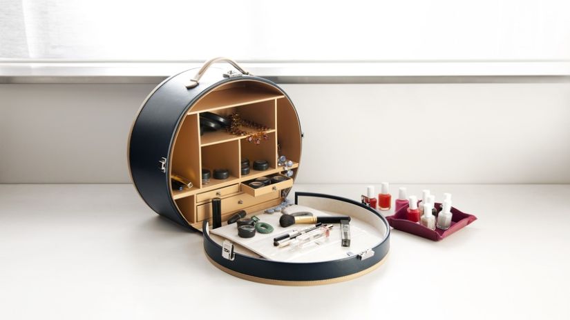 Trousse de toilette vanity rigide noire