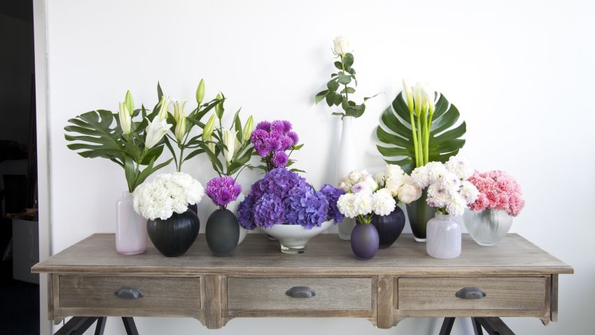 Vase noir en verre