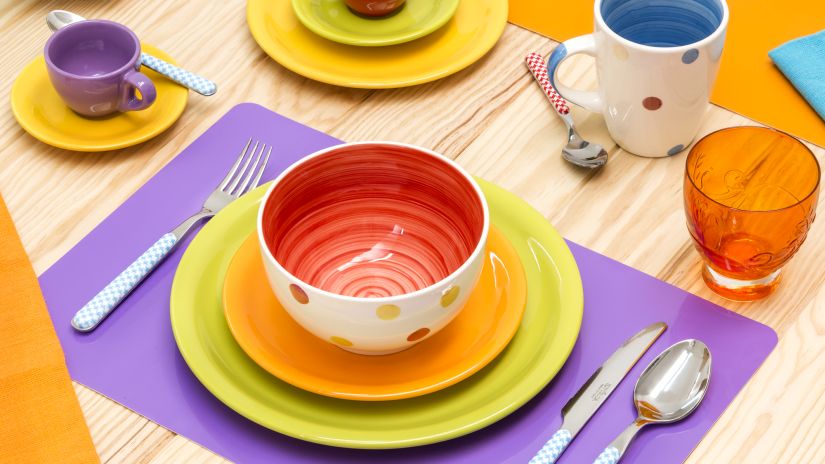 Verre transparent orange
