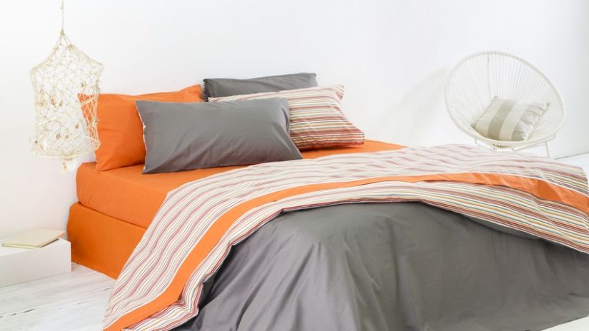 Housse de couette gris anthracite