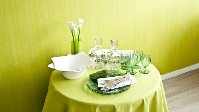 Nappe ronde verte