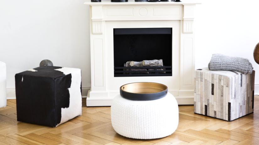 plateau décoratif doré et noir