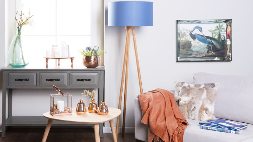 Couverture de couleur orange en laine