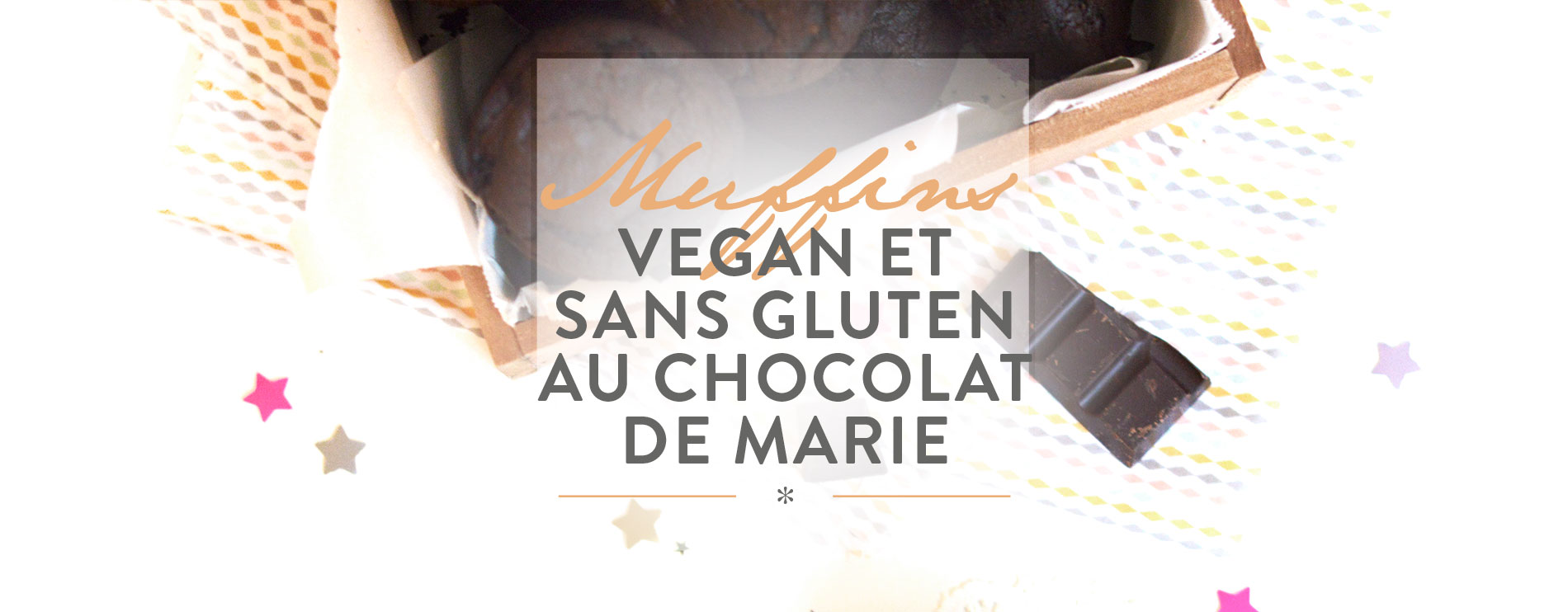 recette vegan, muffins vegan et sans gluten au chocolat de marie, muffins vegans