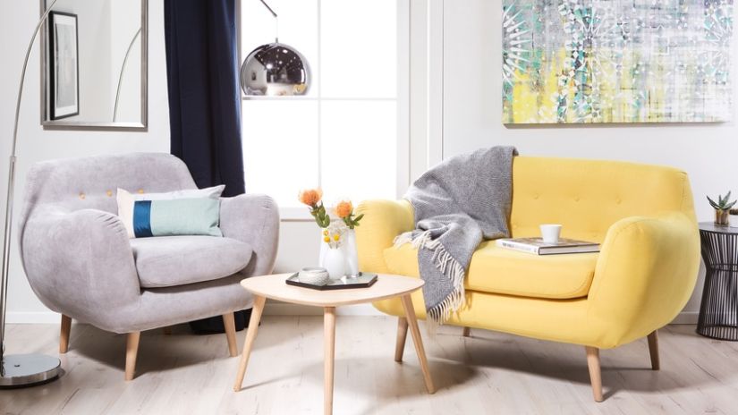 Lampe sur pied en métal