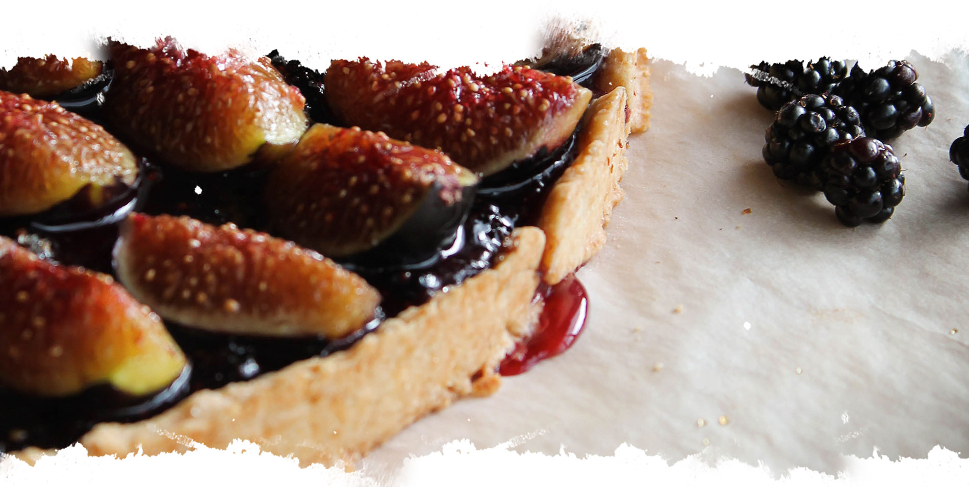 Tarte aux figues et aux mûres