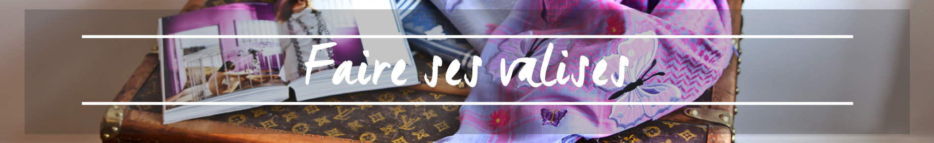 faire ses valises, valise