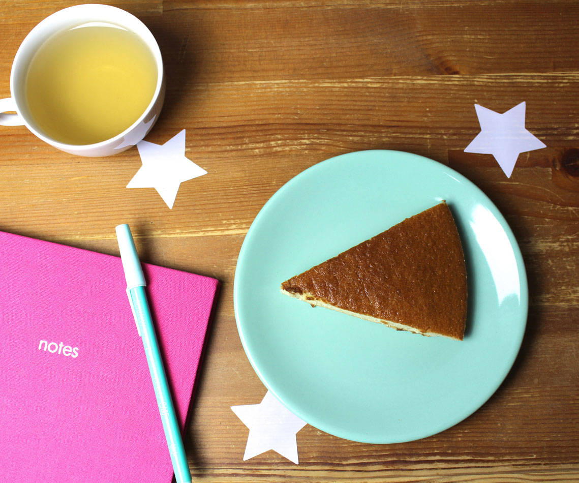 Gâteau vegan au jasmon et à la vanille