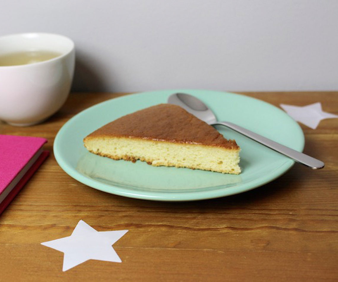 Gâteau vegan au jasmin et à la vanille