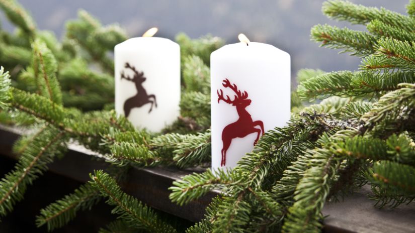 Couronne de l'avent en sapin
