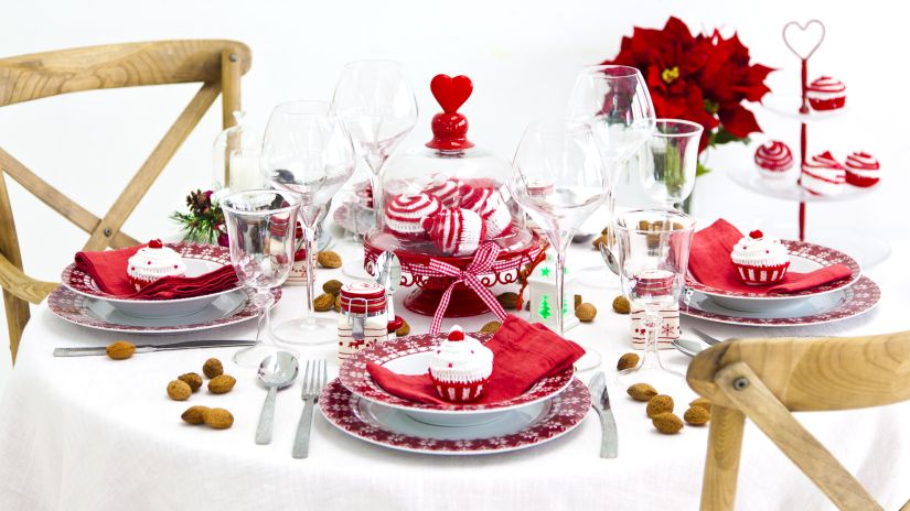 Décoration pour table de Noël