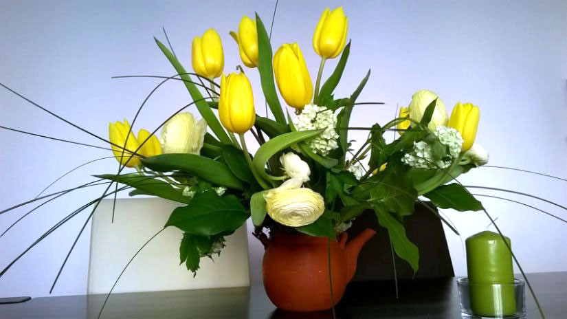Bougie vert anis haute