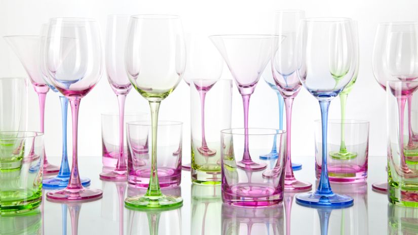 Verres originaux de différentes formes