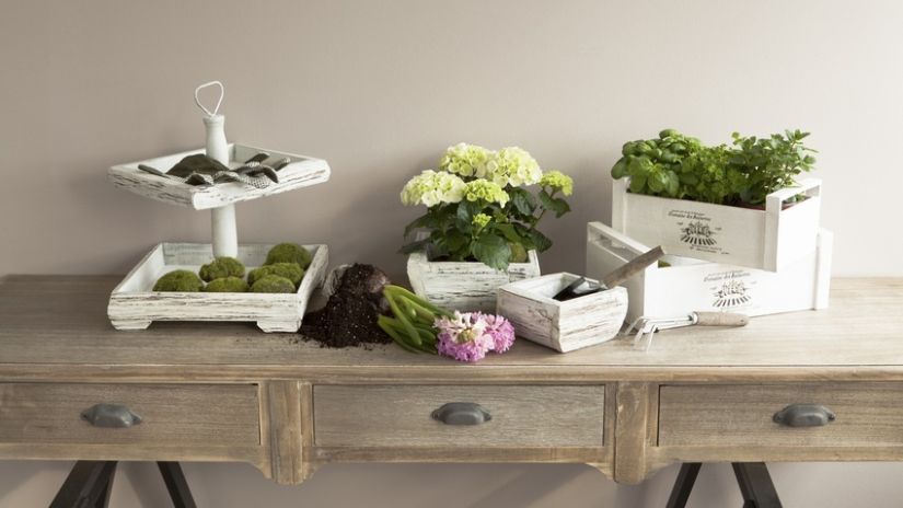 Jardinière en bois d'extérieur