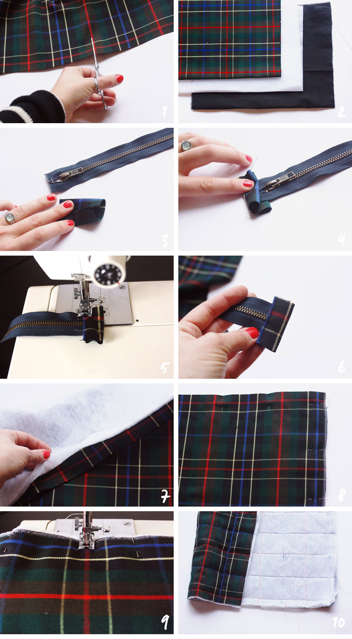 DIY Pochette molletonnée DIY Pochette molletonnée