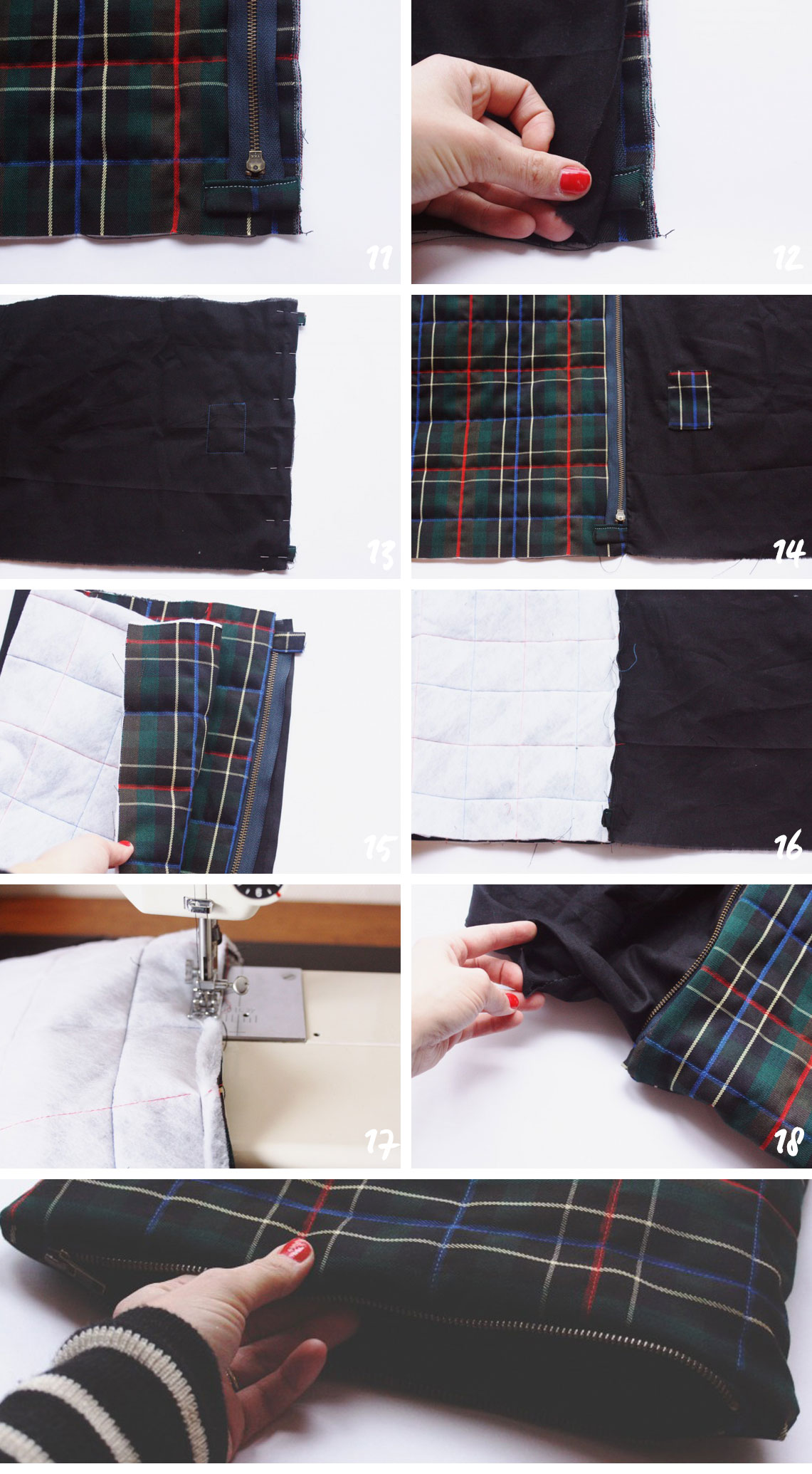 DIY Pochette molletonnée DIY Pochette molletonnée