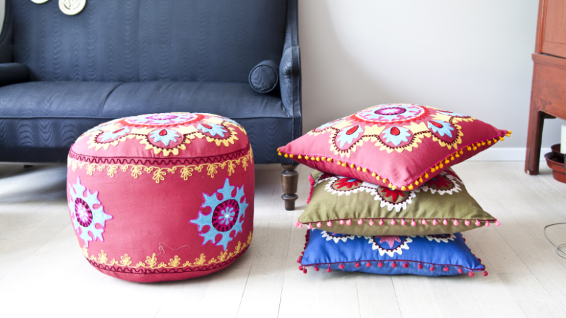Gros pouf extérieur