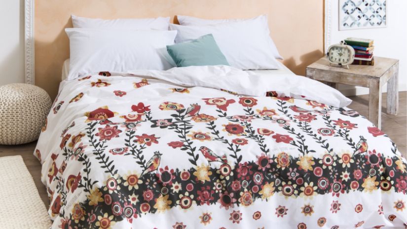 Housse de couette à grosses fleurs