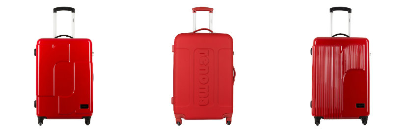 Valise de couleur rouge légère et résistante