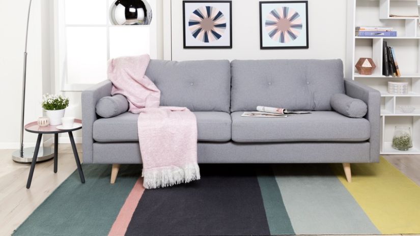 Petit bout de canapé scandinave laqué