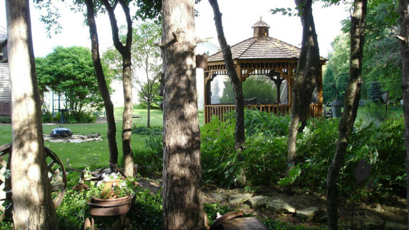 tavolo da giardino, sedie da giardino gazebo da giardino in legno
