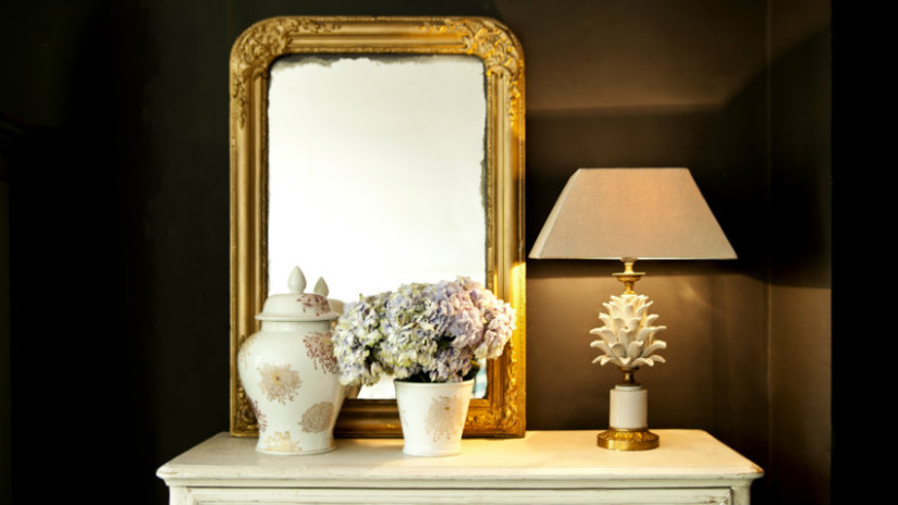 arredamento barocco con lampade