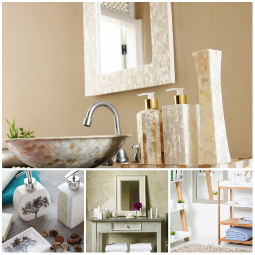 arredare il bagno lavabo in pietra portasapone