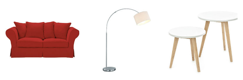 arredare il salotto divano lampada tavolini