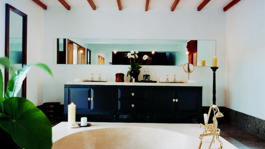 mobile bagno blu