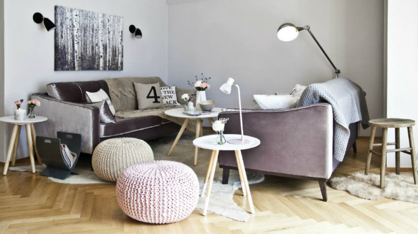 pouf colorati