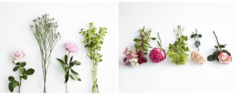 bloemenkrans groen bloemetjes kiezen roze anjer
