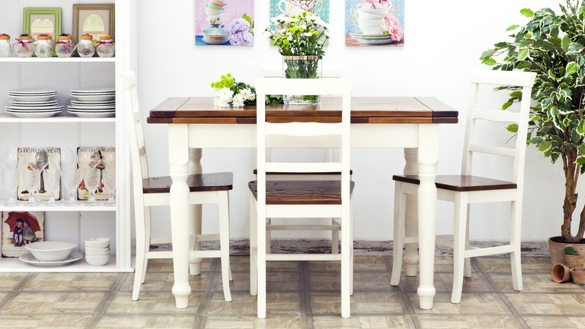 landelijke uitschuifbare tafel