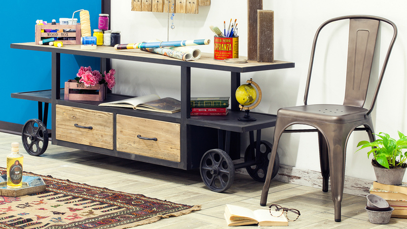 loopfiets motor retro kinderkamer