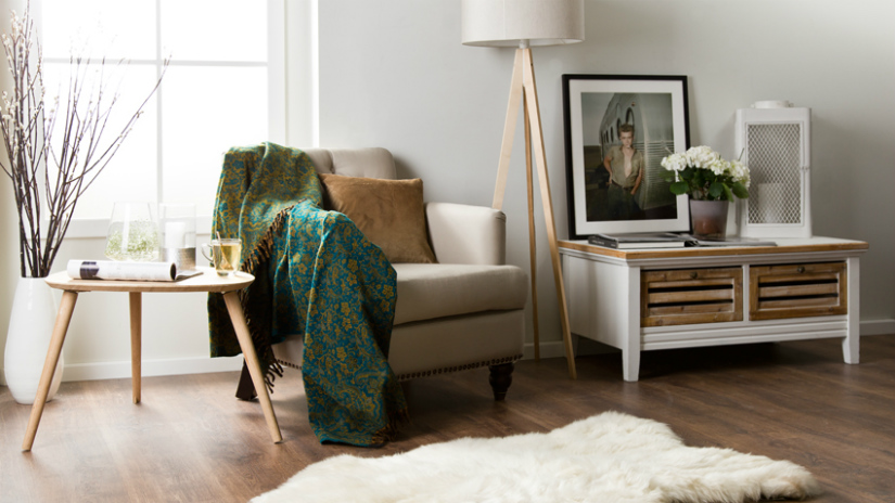 plaid groen donkergroen klassieke interieurstijl fauteuil