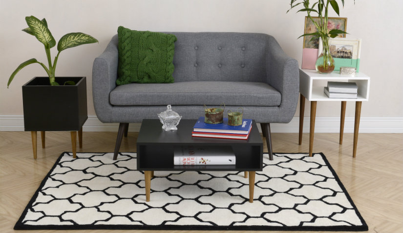 sofa jednoosobowa w stylu retro
