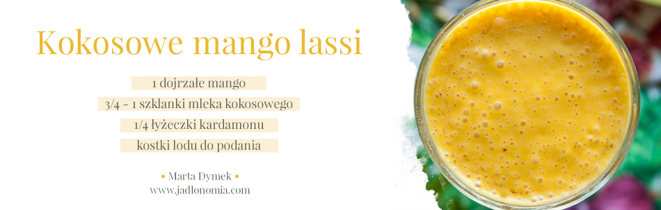 Kokosowe mango lassi