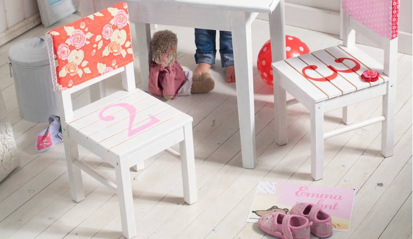 Krzesło decoupage dla dzieci