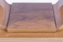 Walnut art-deco coffee table - 229