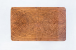 Walnut art-deco coffee table -