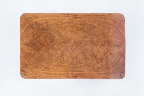 Walnut art-deco coffee table - 229