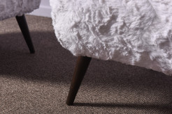 Cocktail chairs with faux fur