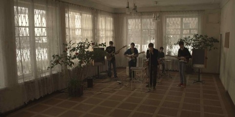 A still from Ausgeträumt by Deimantas Narkevicious, which aims to tap into the youth and naivety of a newly formed Lithuanian band