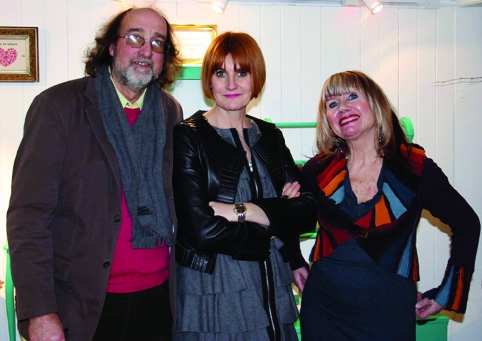 Mary Portas with Under the Moon owners Dazzle and Denny