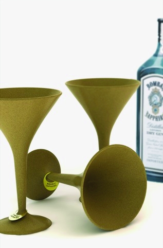 Bombay Sapphire cocktail glass by Giles Miller