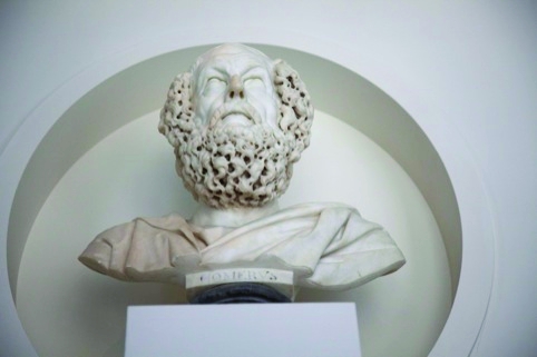 Andrew Motion will be giving a voice to this bust of Homer