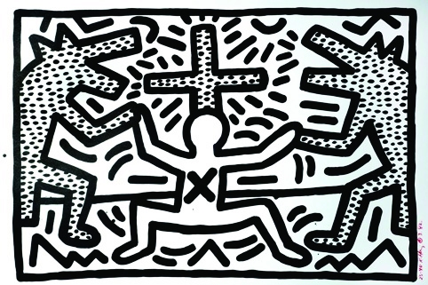 A piece by Keith Haring