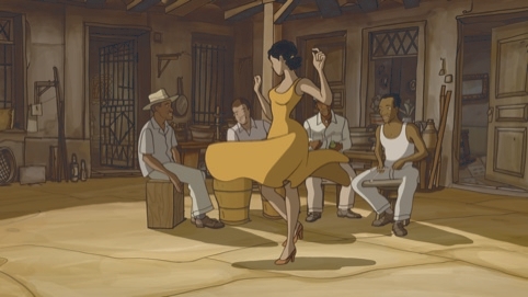 Rita dances in a Havana courtyard