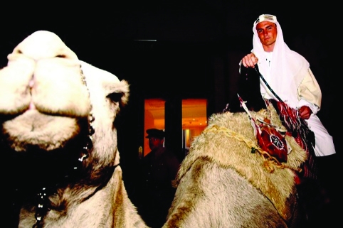 A member of the Arab Council and his ride